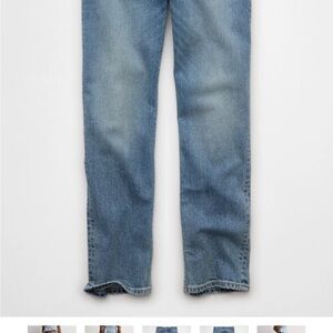 AE Stretch Super High-Waisted Ankle Straight Jean size 8